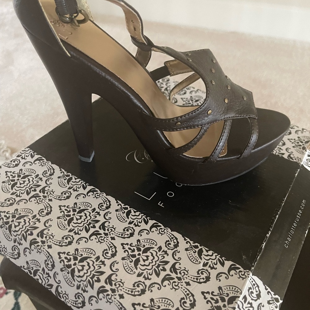 Charlotte Russe Luxe Platform Heel Sandal